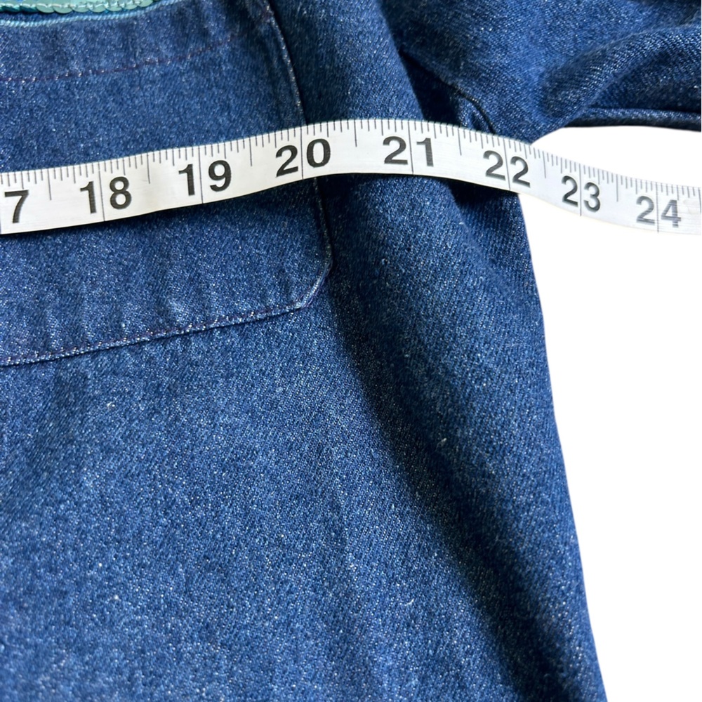 VTG‎ 80s/90s DECO Sport Hand-Painted Chicago Denim Blazer Sz 6/M Made in USA - Picture 14 of 17
